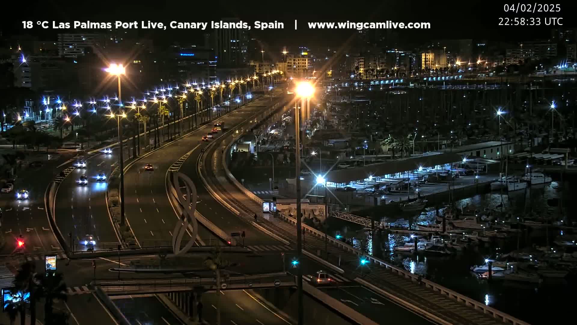 Las Palmas de Gran Canaria City & Port Live Cam - Canary Islands, Spain