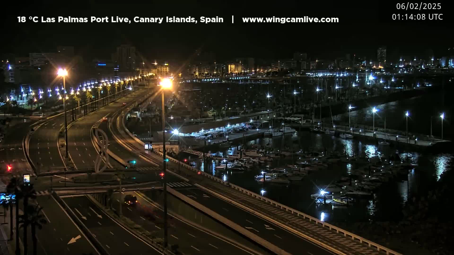 Las Palmas de Gran Canaria City & Port Live Cam - Canary Islands, Spain