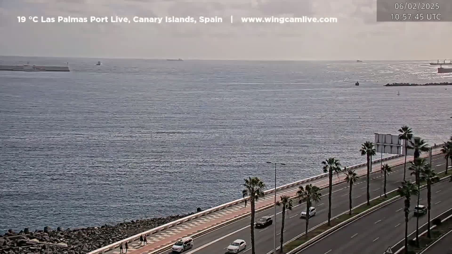 Las Palmas de Gran Canaria City & Port Live Cam - Canary Islands, Spain