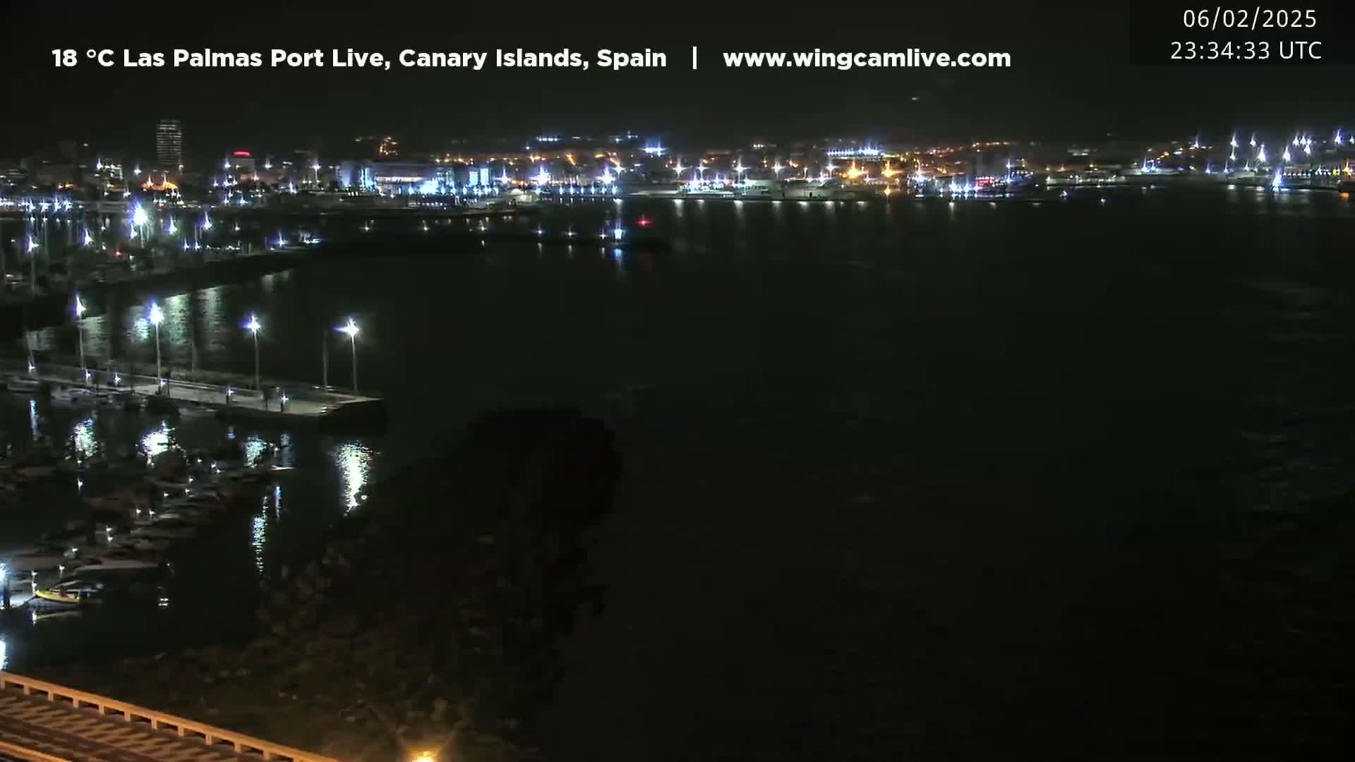 Las Palmas de Gran Canaria City & Port Live Cam - Canary Islands, Spain