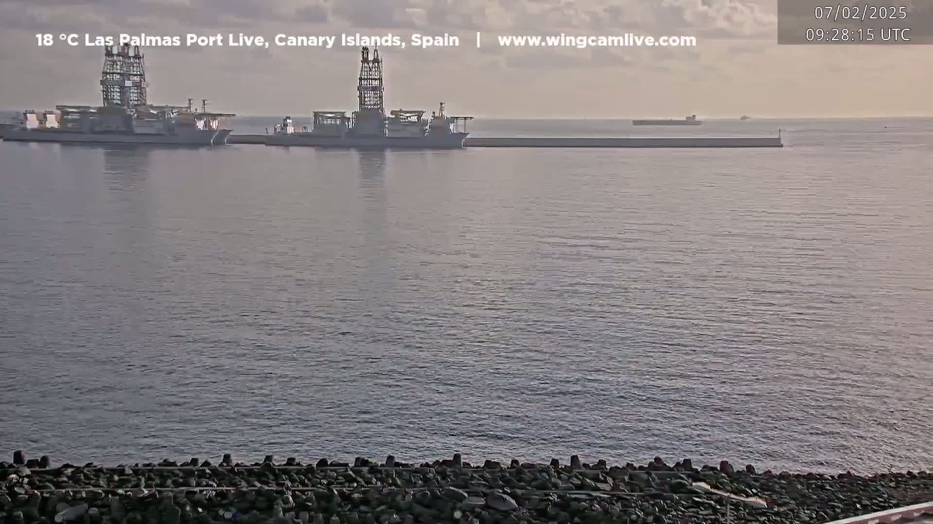 Las Palmas de Gran Canaria City & Port Live Cam - Canary Islands, Spain