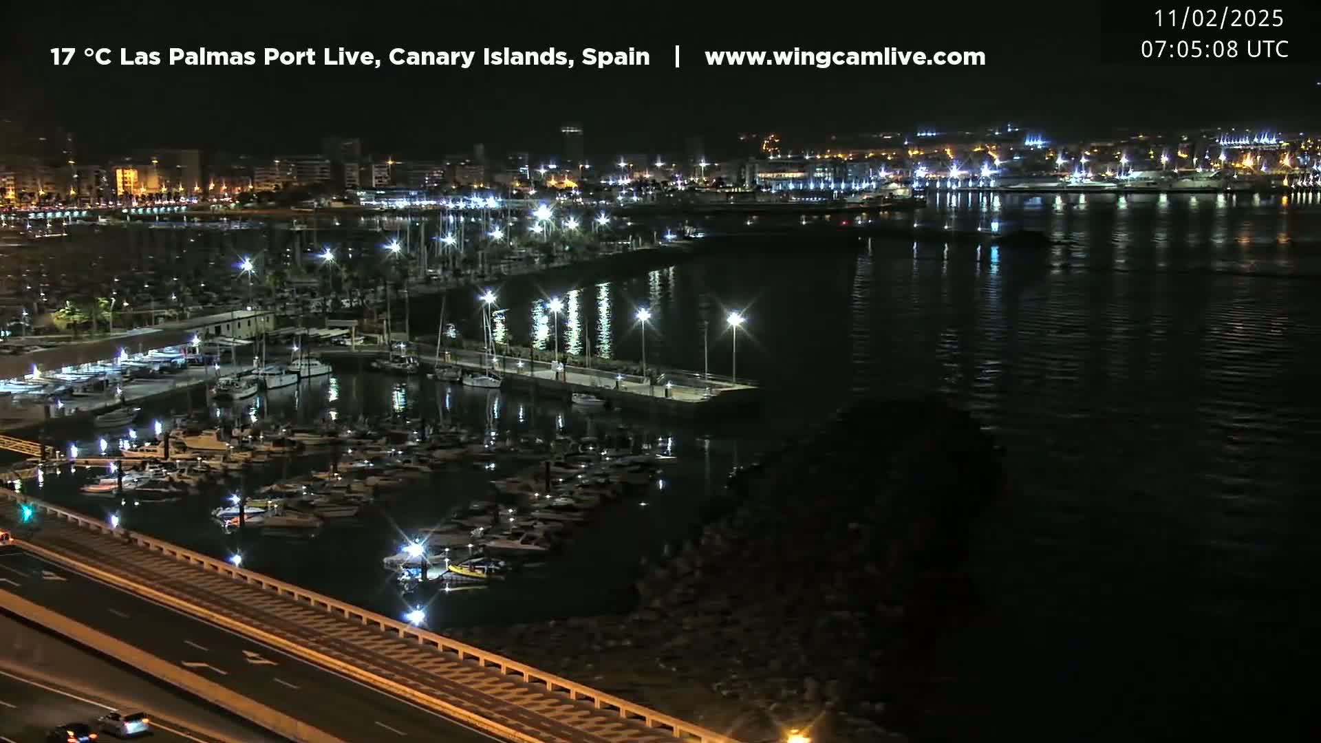 Las Palmas de Gran Canaria City & Port Live Cam - Canary Islands, Spain