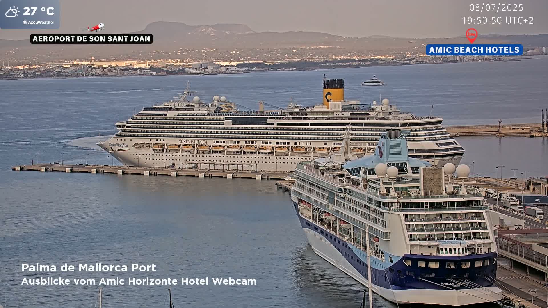 Las Palmas de Gran Canaria City & Port Live Cam - Canary Islands, Spain