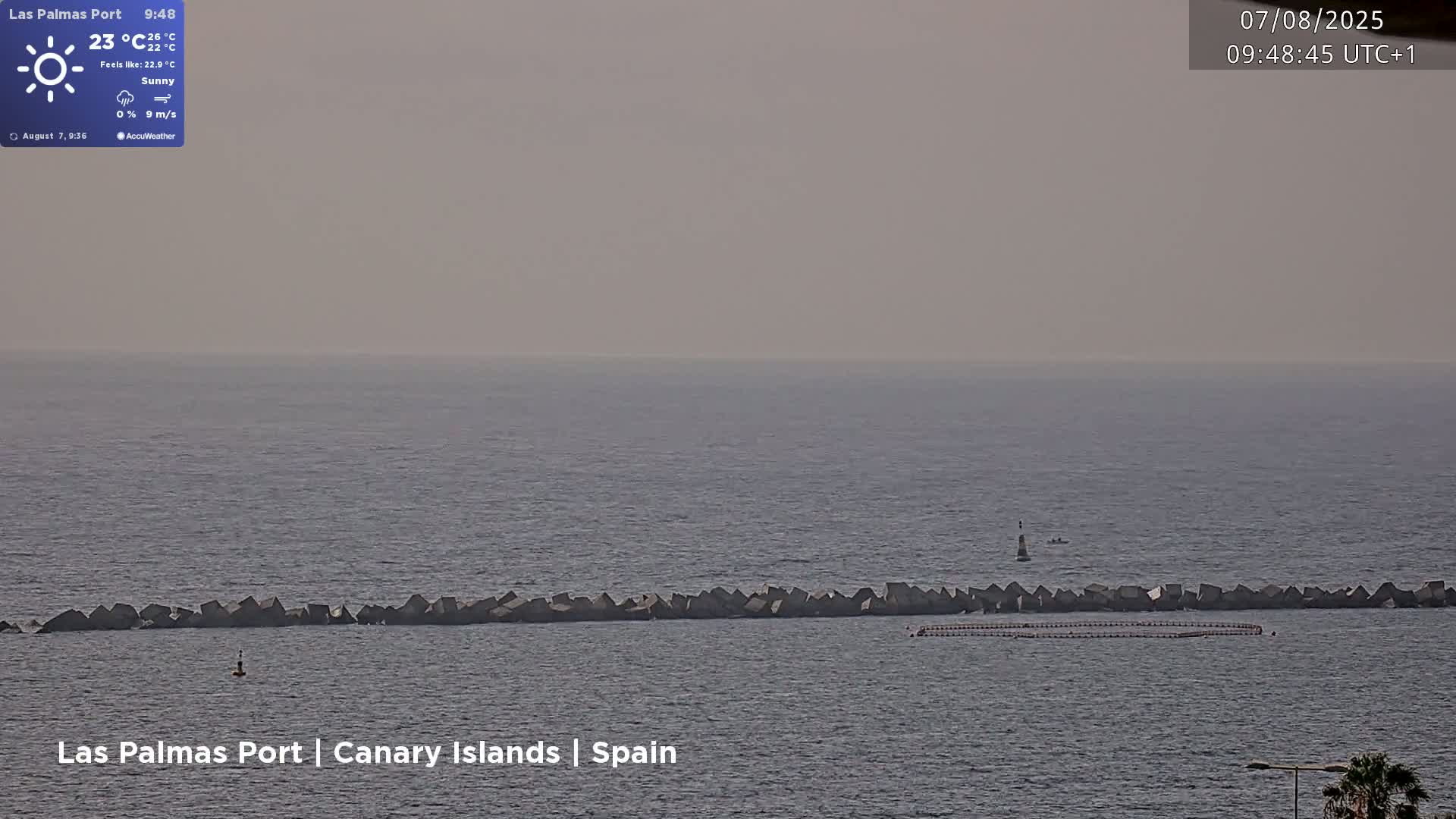 Las Palmas de Gran Canaria City & Port Live Cam - Las Palmas de Gran Canaria, Gran Canaria, Canary Islands (Canarias), Spain