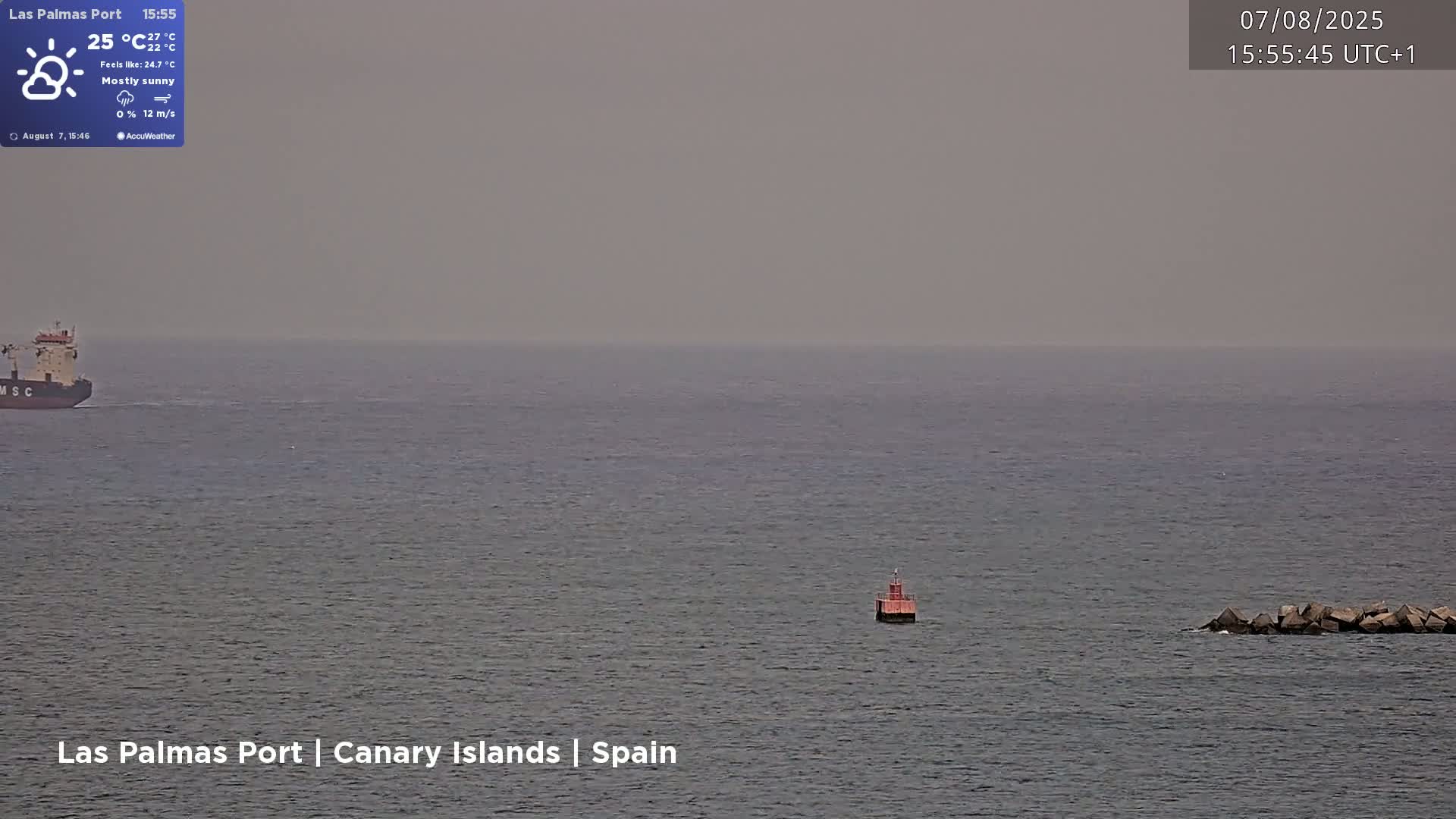 Las Palmas de Gran Canaria City & Port Live Cam - Las Palmas de Gran Canaria, Gran Canaria, Canary Islands (Canarias), Spain