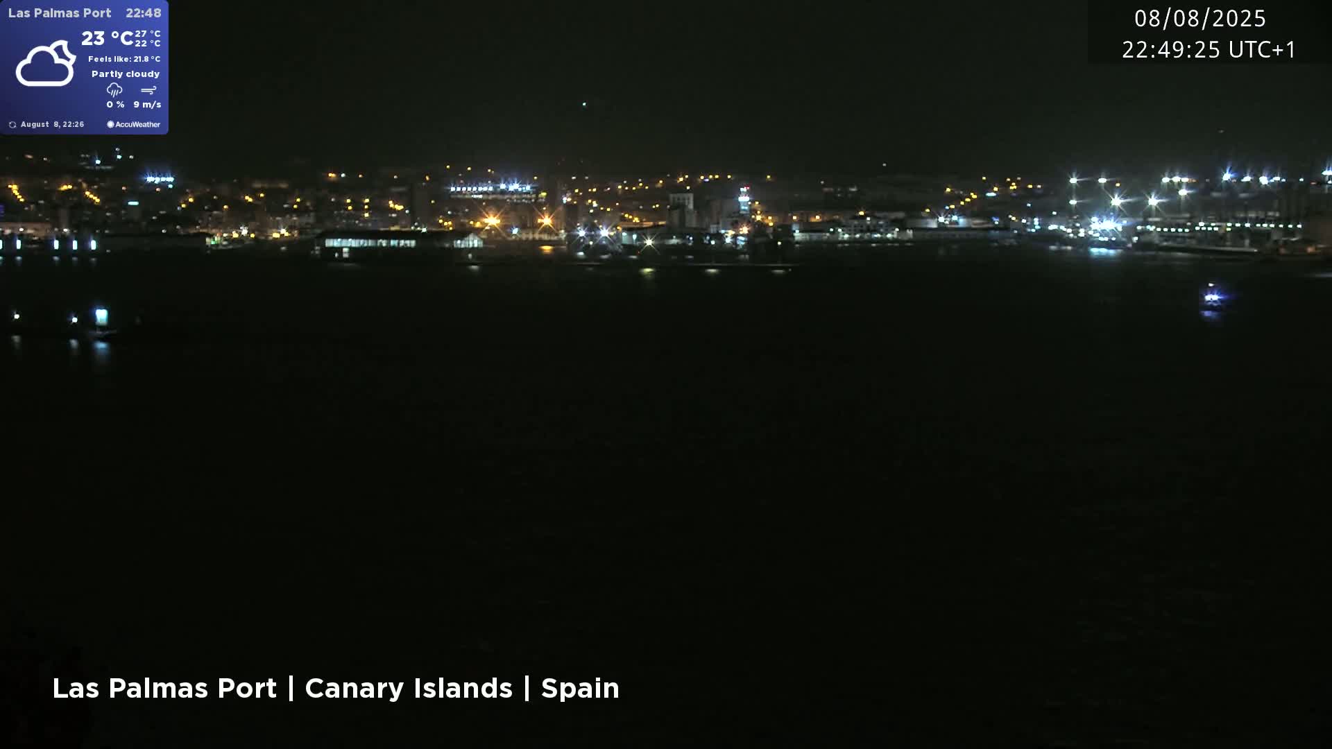 Las Palmas de Gran Canaria City & Port Live Cam - Las Palmas de Gran Canaria, Gran Canaria, Canary Islands (Canarias), Spain