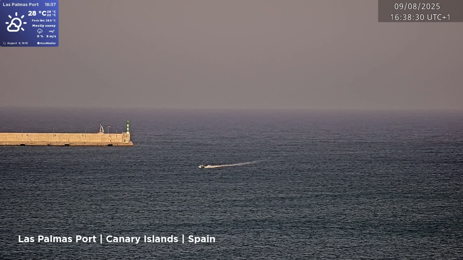 Las Palmas de Gran Canaria City & Port Live Cam - Las Palmas de Gran Canaria, Gran Canaria, Canary Islands (Canarias), Spain
