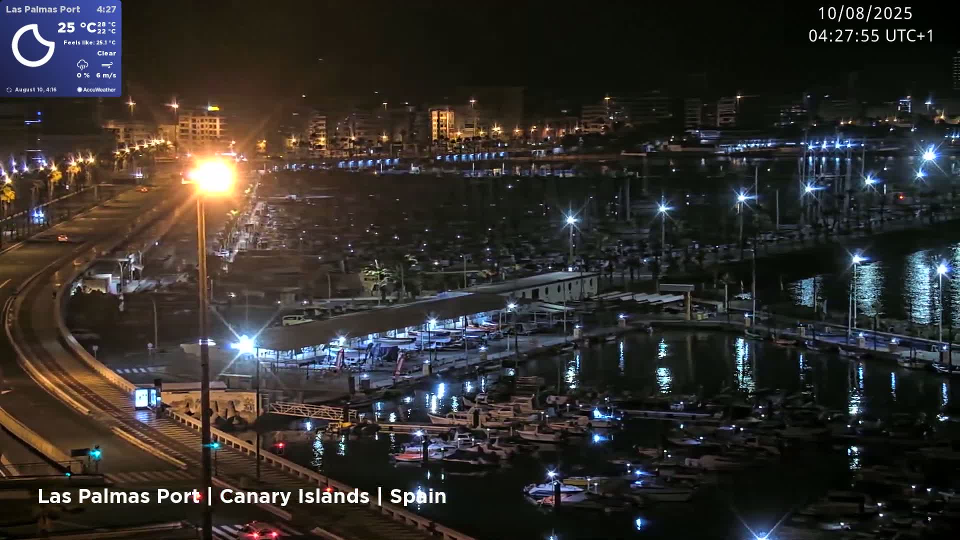 Las Palmas de Gran Canaria City & Port Live Cam - Las Palmas de Gran Canaria, Gran Canaria, Canary Islands (Canarias), Spain