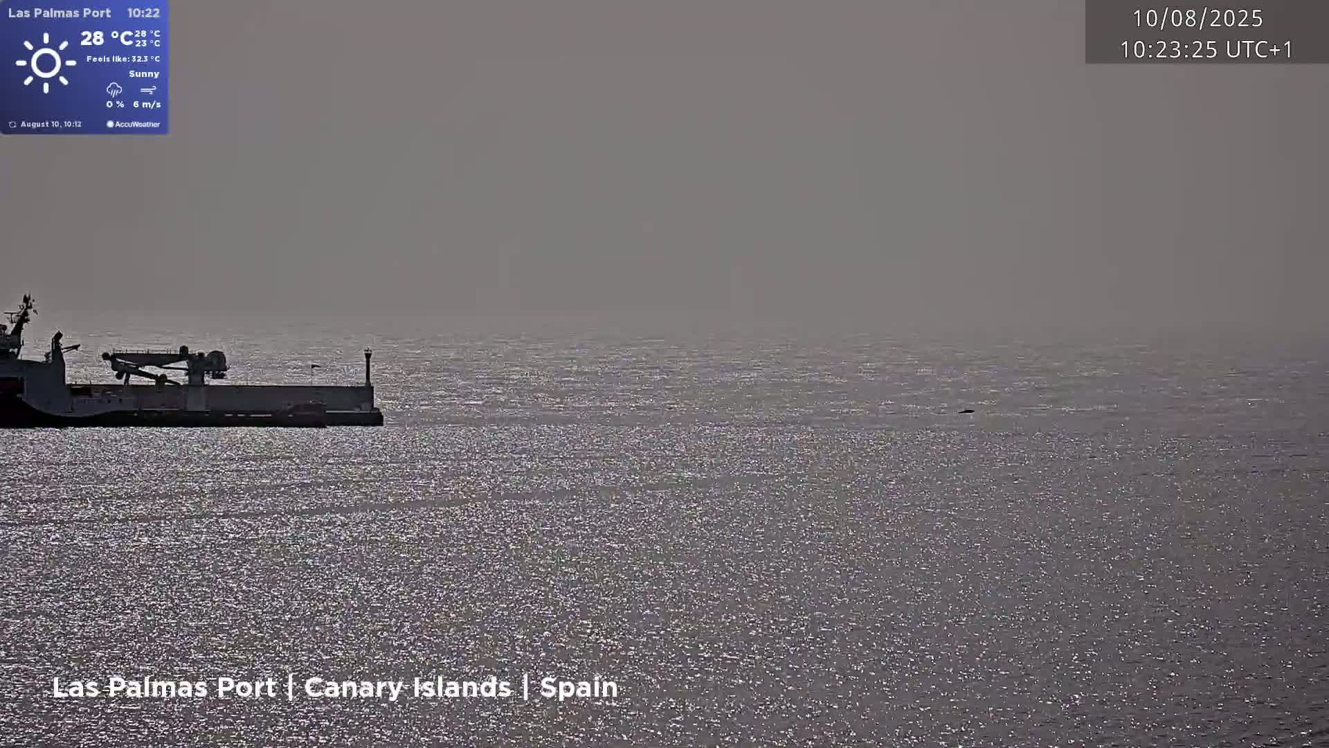 Las Palmas de Gran Canaria City & Port Live Cam - Las Palmas de Gran Canaria, Gran Canaria, Canary Islands (Canarias), Spain