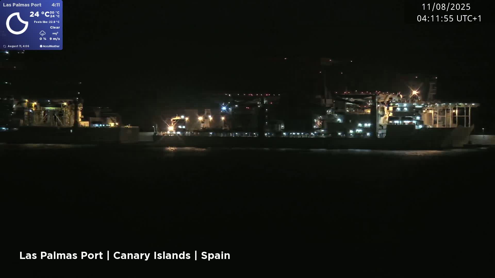 Las Palmas de Gran Canaria City & Port Live Cam - Las Palmas de Gran Canaria, Gran Canaria, Canary Islands (Canarias), Spain