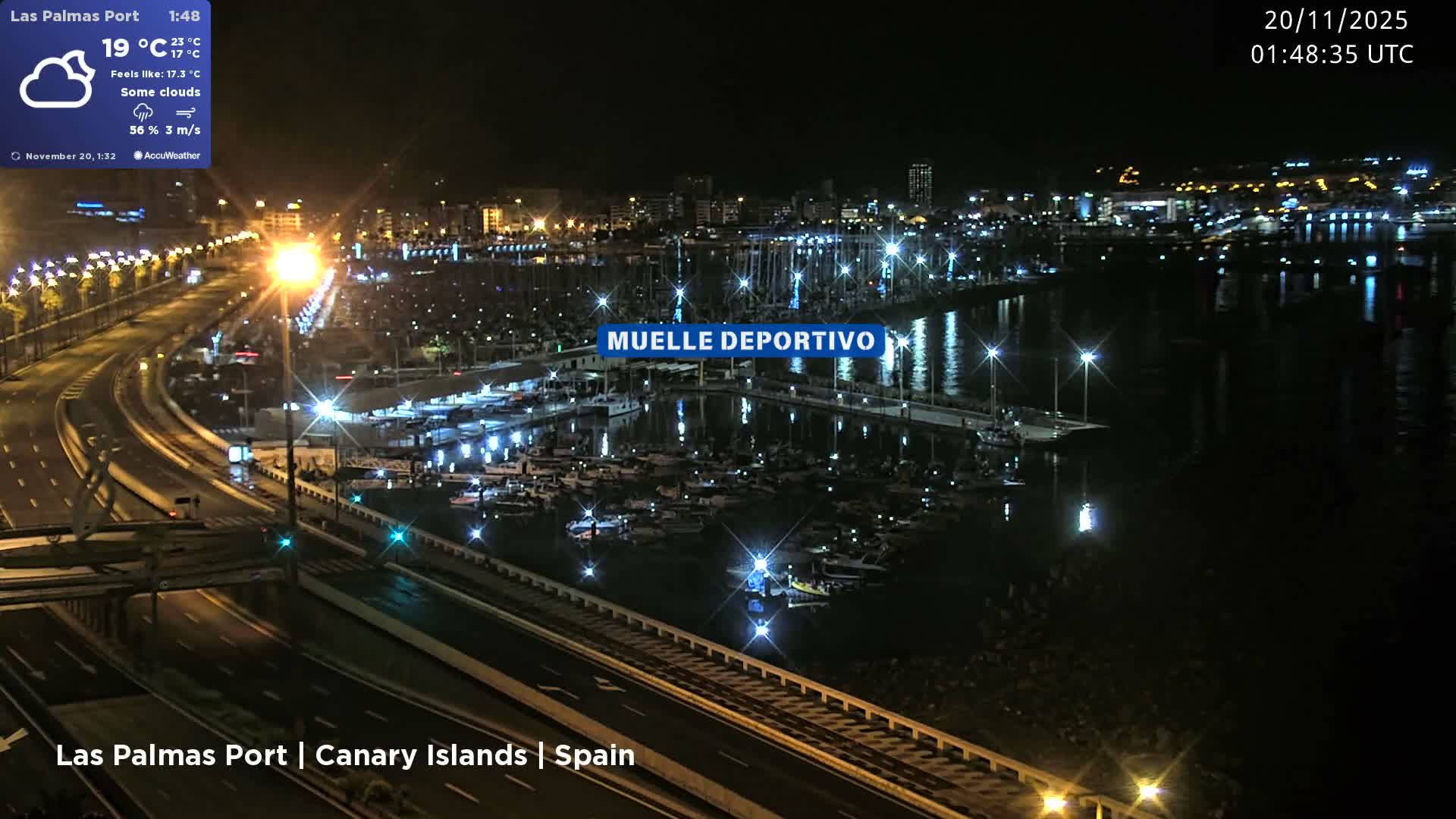 Las Palmas de Gran Canaria City & Port Live Cam - Las Palmas de Gran Canaria, Gran Canaria, Canary Islands (Canarias), Spain