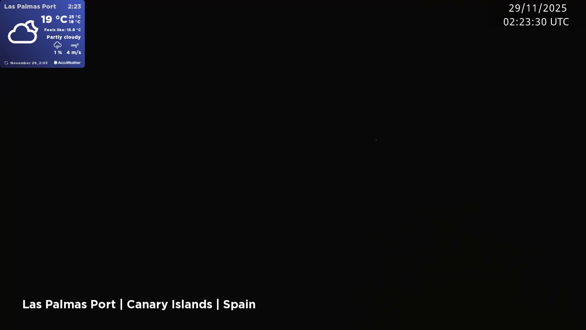 Las Palmas de Gran Canaria City & Port Live Cam - Las Palmas de Gran Canaria, Gran Canaria, Canary Islands (Canarias), Spain