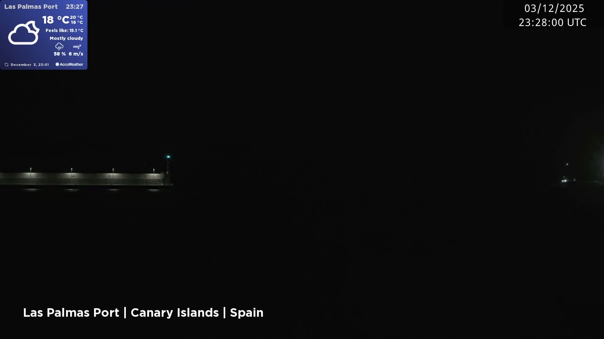 Las Palmas de Gran Canaria City & Port Live Cam - Las Palmas de Gran Canaria, Gran Canaria, Canary Islands (Canarias), Spain