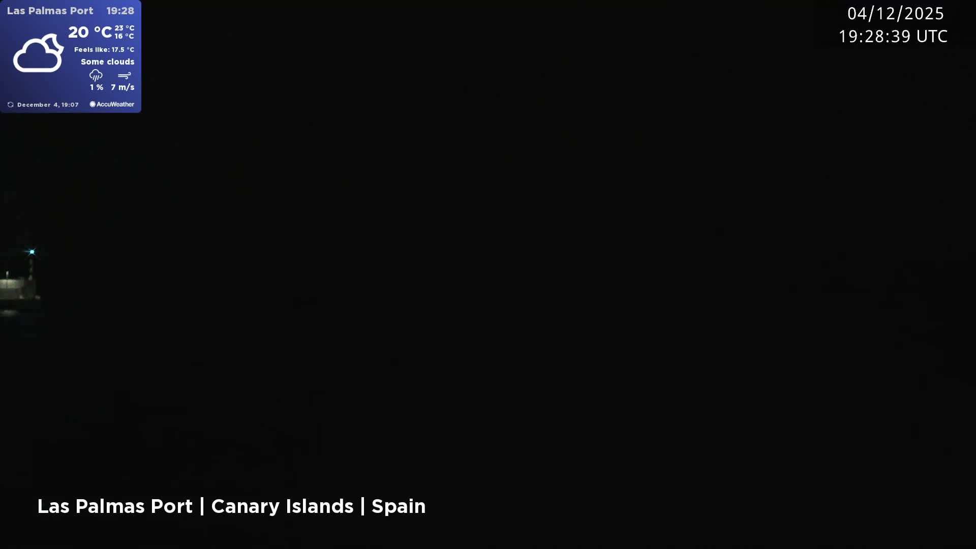 Las Palmas de Gran Canaria City & Port Live Cam - Las Palmas de Gran Canaria, Gran Canaria, Canary Islands (Canarias), Spain