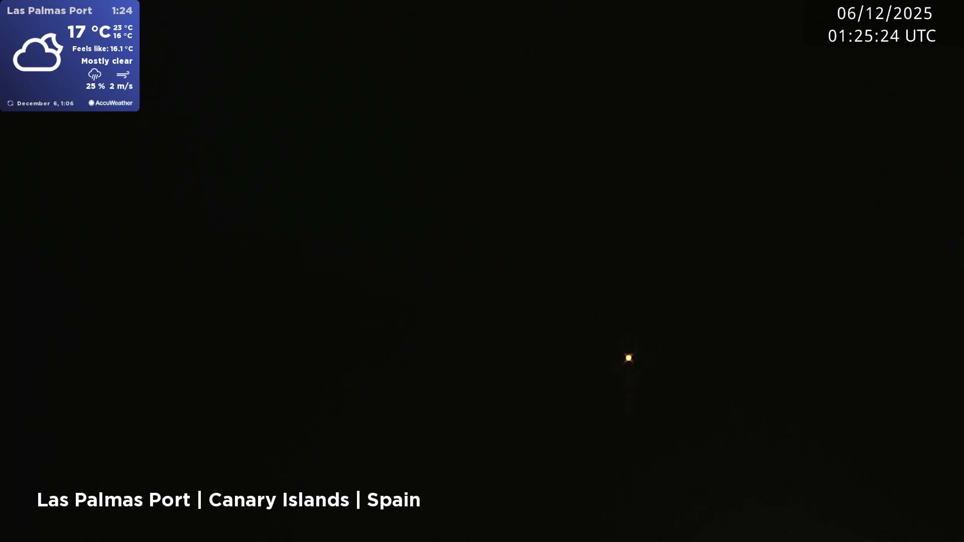 Las Palmas de Gran Canaria City & Port Live Cam - Las Palmas de Gran Canaria, Gran Canaria, Canary Islands (Canarias), Spain