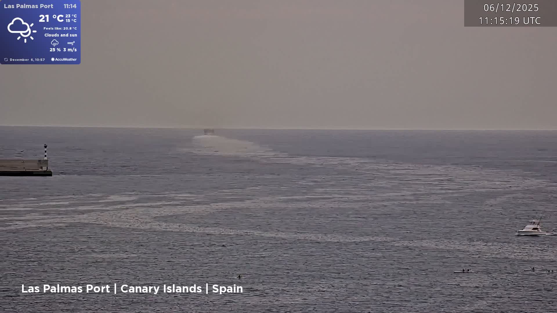 Las Palmas de Gran Canaria City & Port Live Cam - Las Palmas de Gran Canaria, Gran Canaria, Canary Islands (Canarias), Spain