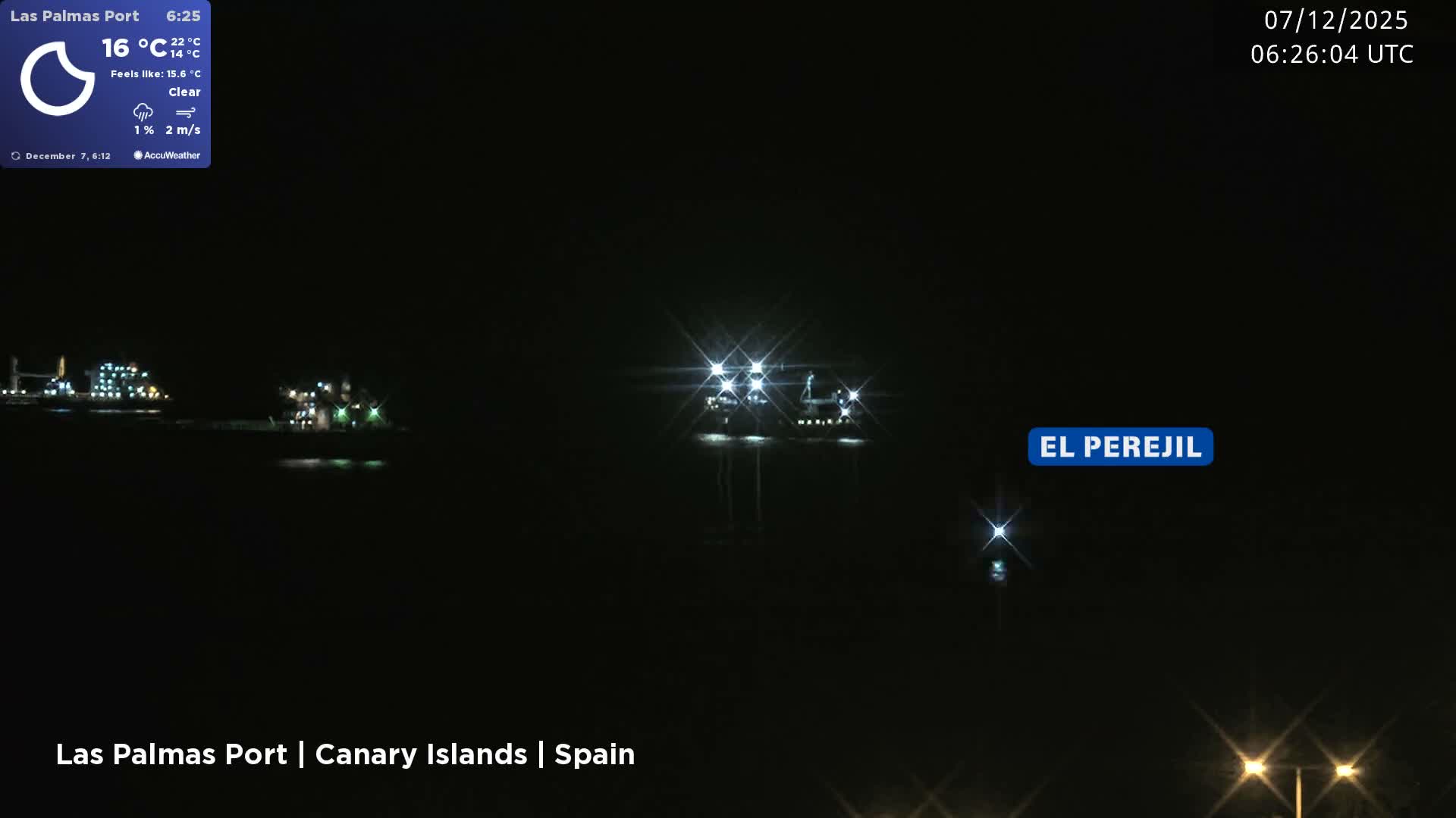 Las Palmas de Gran Canaria City & Port Live Cam - Las Palmas de Gran Canaria, Gran Canaria, Canary Islands (Canarias), Spain