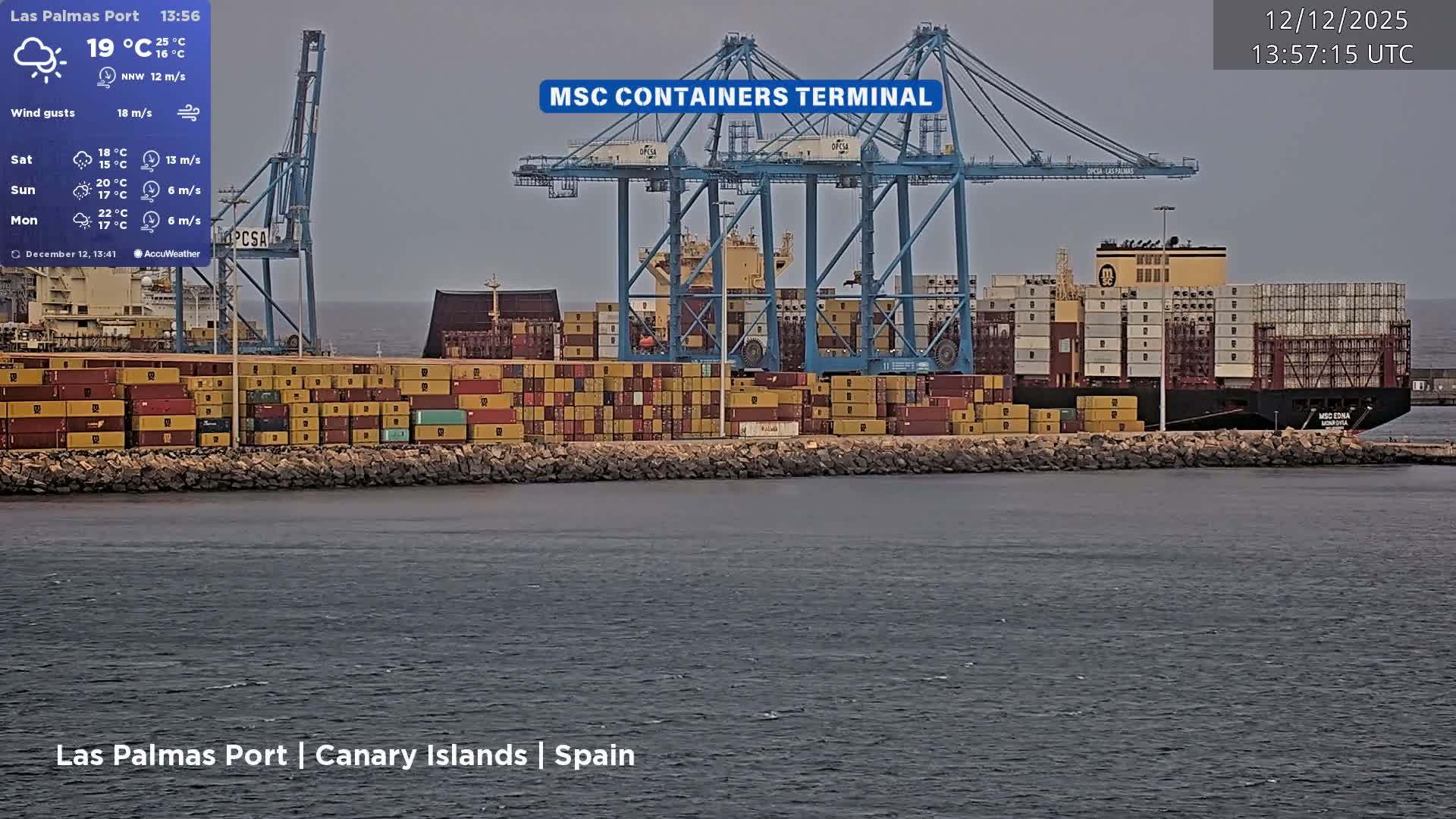 Las Palmas de Gran Canaria City & Port Live Cam - Las Palmas de Gran Canaria, Gran Canaria, Canary Islands (Canarias), Spain