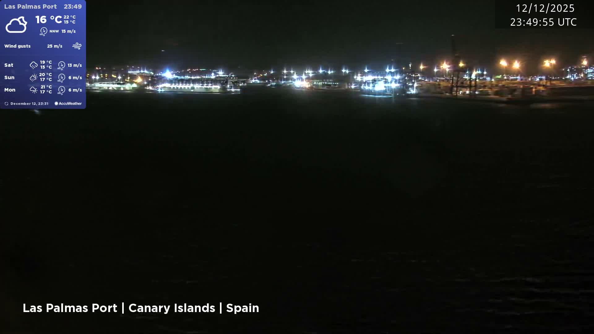 Las Palmas de Gran Canaria City & Port Live Cam - Las Palmas de Gran Canaria, Gran Canaria, Canary Islands (Canarias), Spain