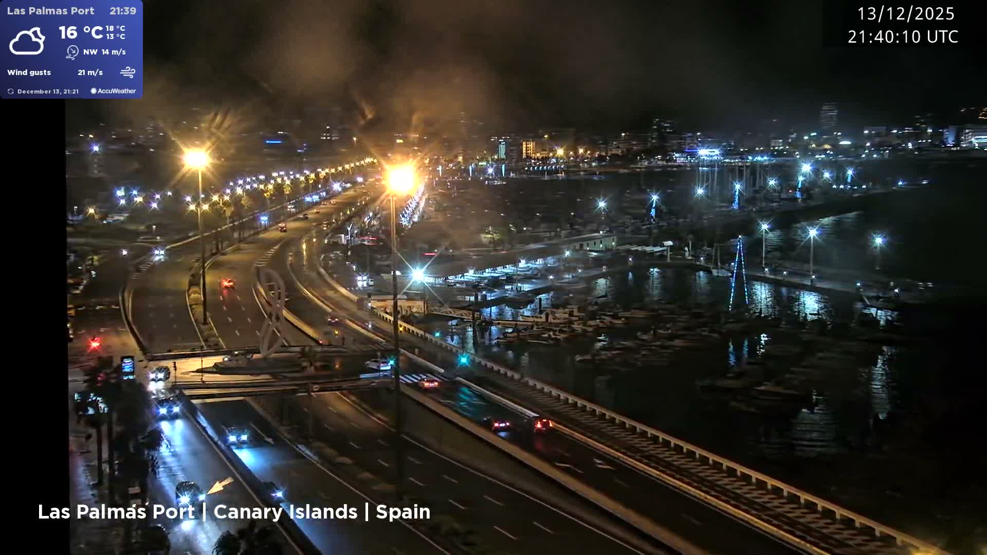 Las Palmas de Gran Canaria City & Port Live Cam - Las Palmas de Gran Canaria, Gran Canaria, Canary Islands (Canarias), Spain
