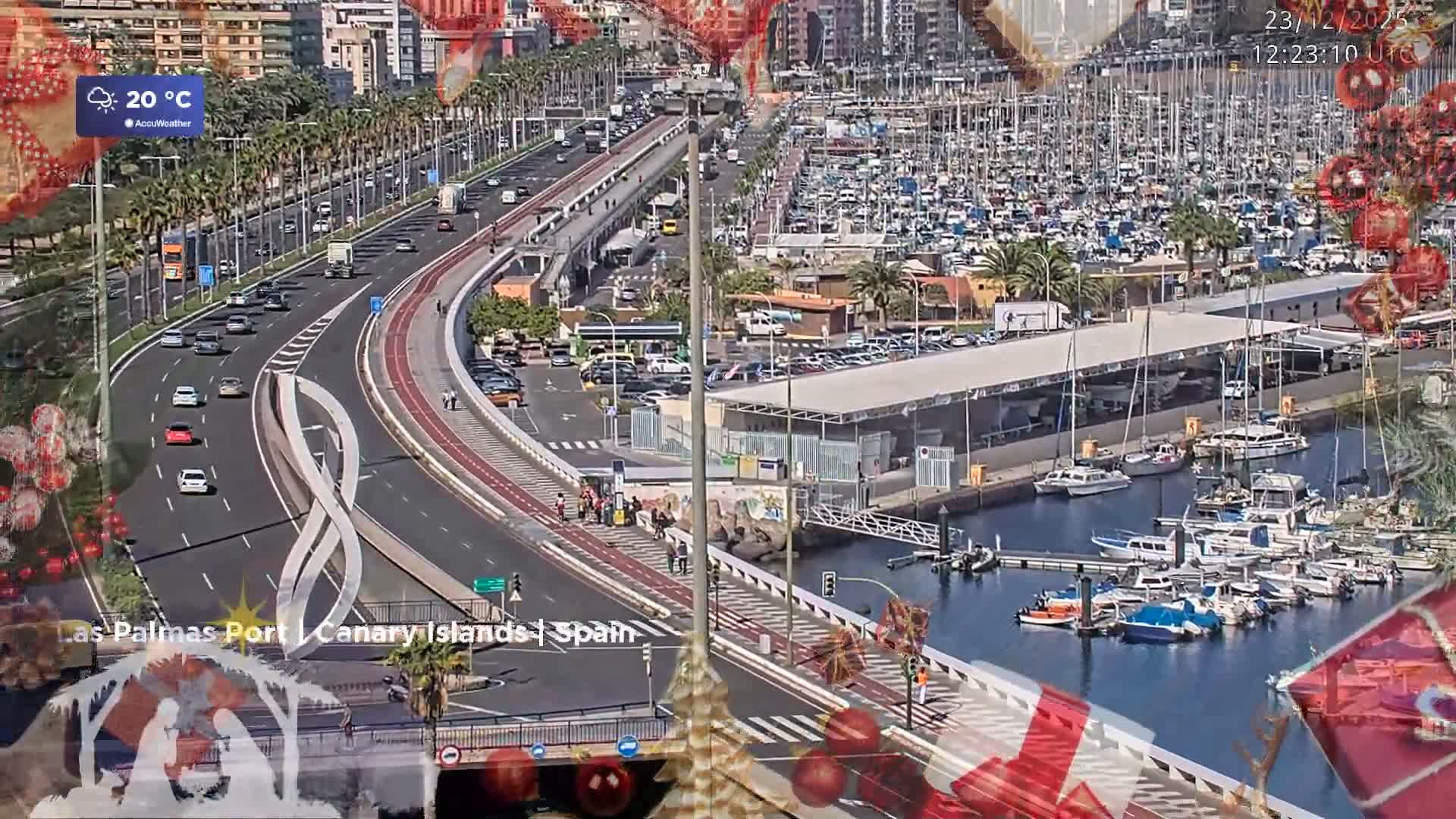 Las Palmas de Gran Canaria City & Port Live Cam - Las Palmas de Gran Canaria, Gran Canaria, Canary Islands (Canarias), Spain