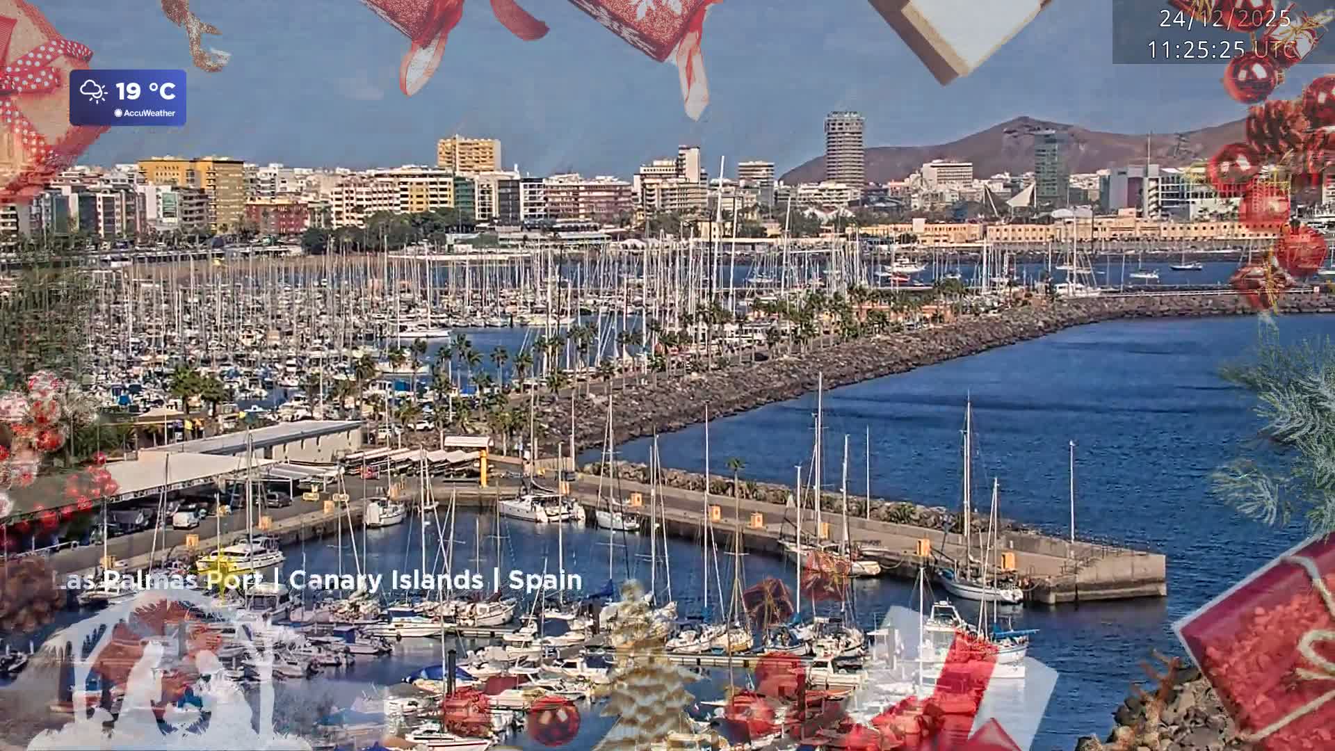 Las Palmas de Gran Canaria City & Port Live Cam - Las Palmas de Gran Canaria, Gran Canaria, Canary Islands (Canarias), Spain