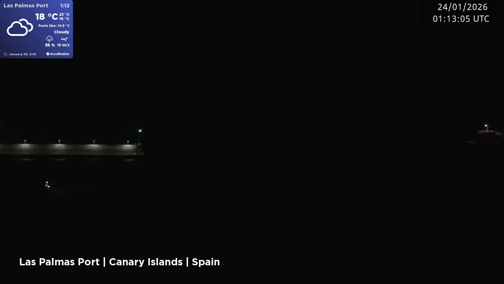 Las Palmas de Gran Canaria City & Port Live Cam - Las Palmas de Gran Canaria, Gran Canaria, Canary Islands (Canarias), Spain