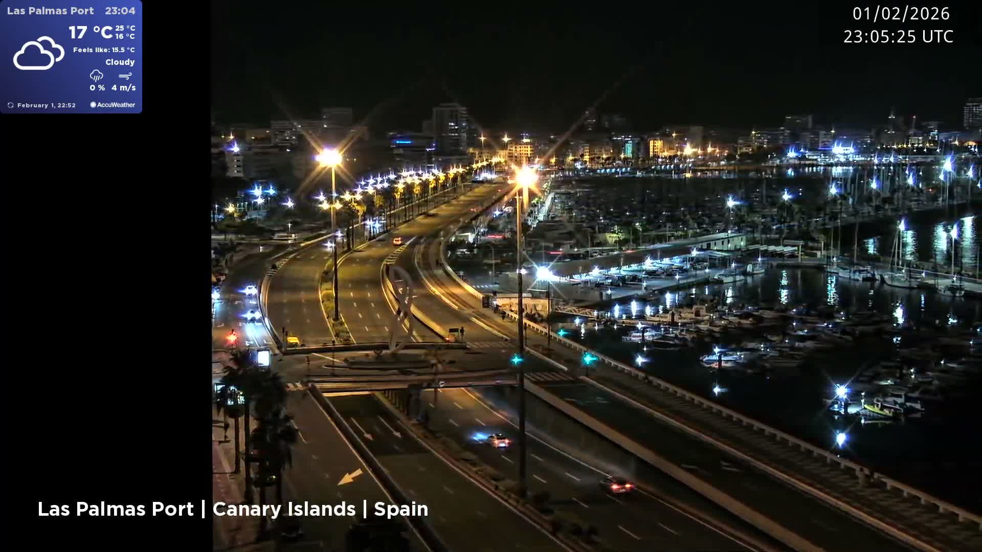 Las Palmas de Gran Canaria City & Port Live Cam - Las Palmas de Gran Canaria, Gran Canaria, Canary Islands (Canarias), Spain