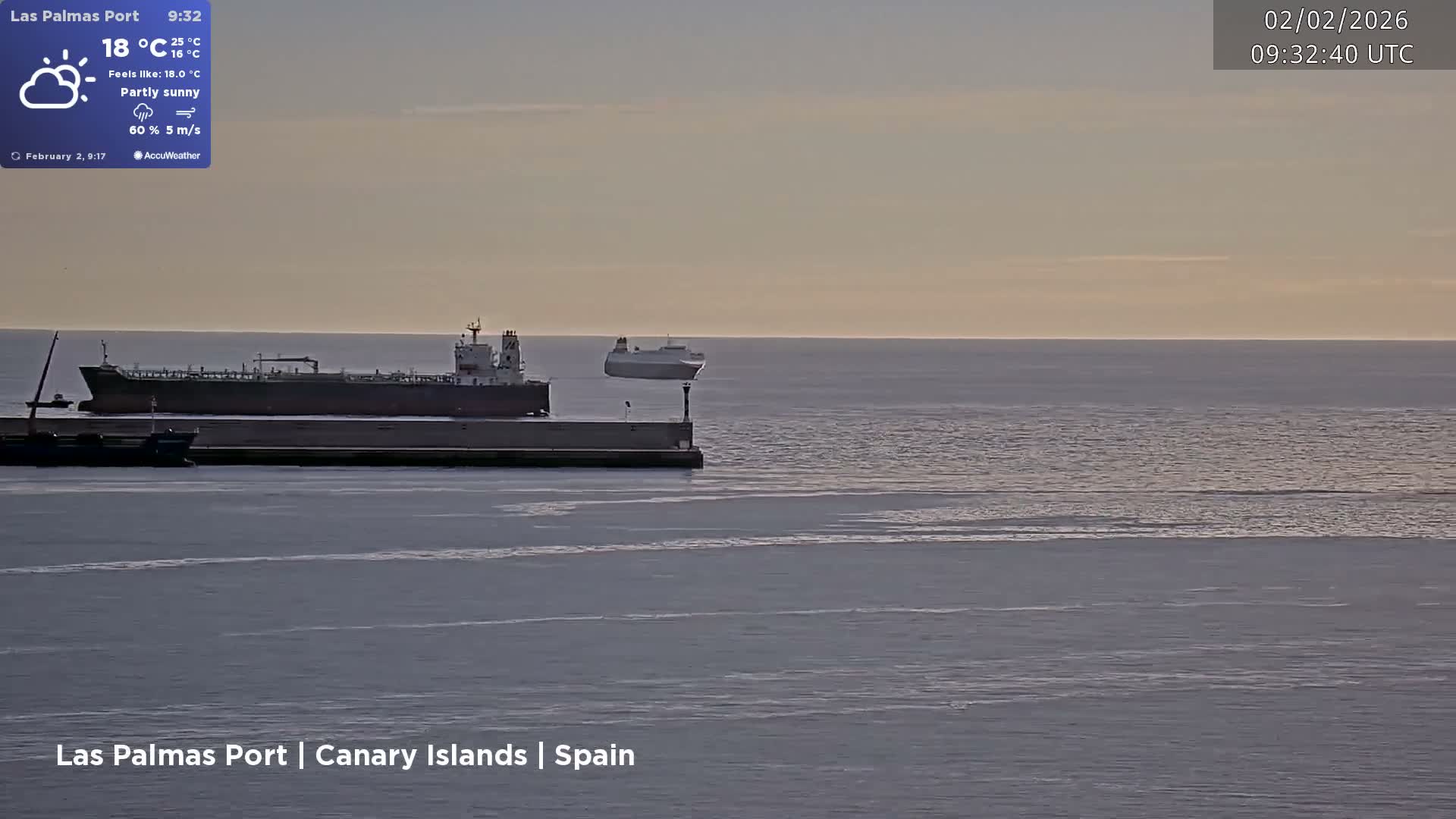 Las Palmas de Gran Canaria City & Port Live Cam - Las Palmas de Gran Canaria, Gran Canaria, Canary Islands (Canarias), Spain