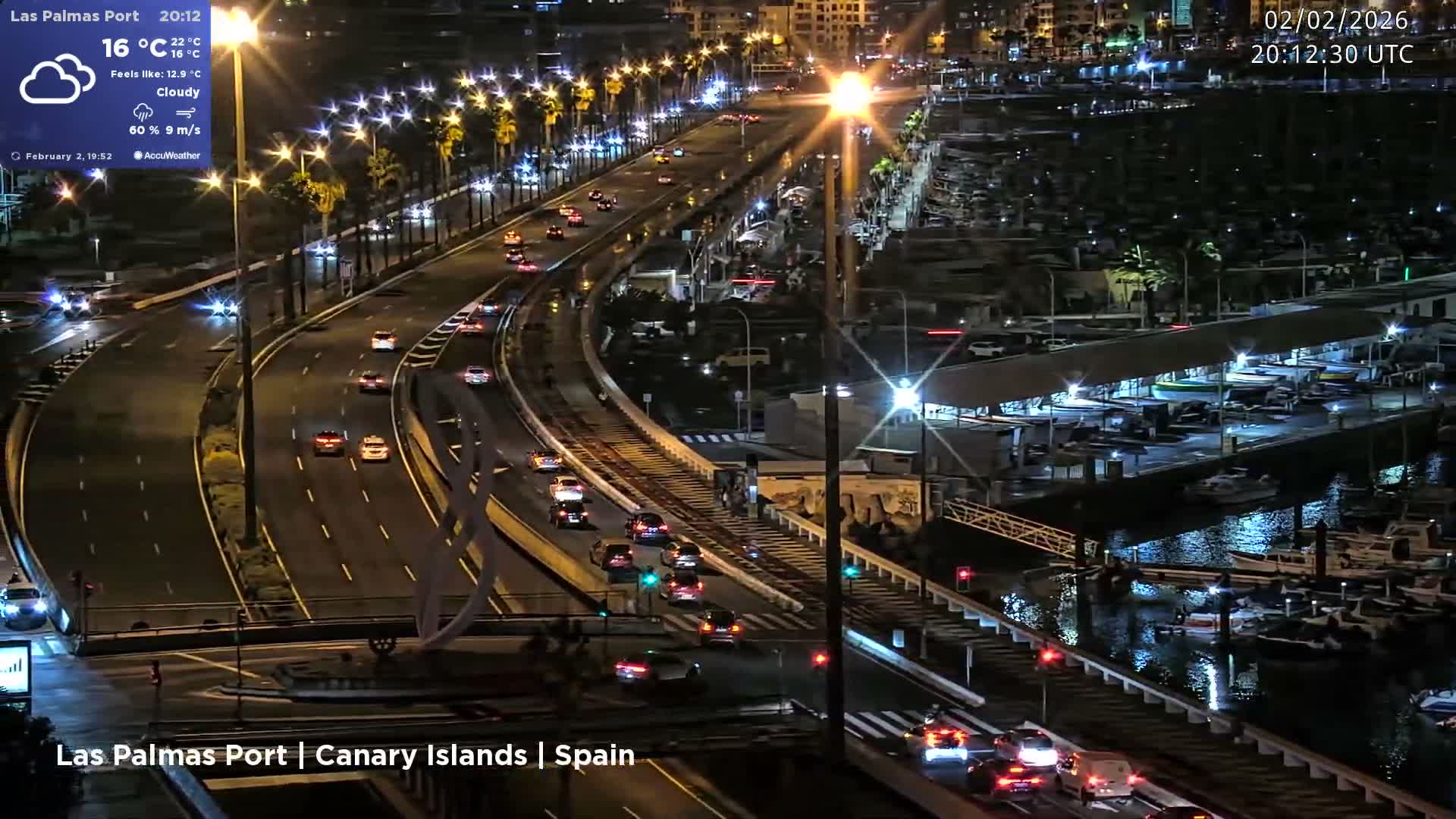 Las Palmas de Gran Canaria City & Port Live Cam - Las Palmas de Gran Canaria, Gran Canaria, Canary Islands (Canarias), Spain