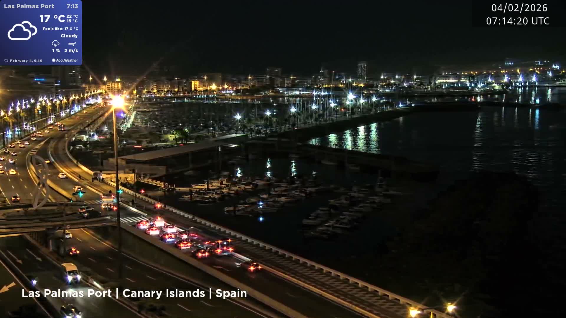 Las Palmas de Gran Canaria City & Port Live Cam - Las Palmas de Gran Canaria, Gran Canaria, Canary Islands (Canarias), Spain