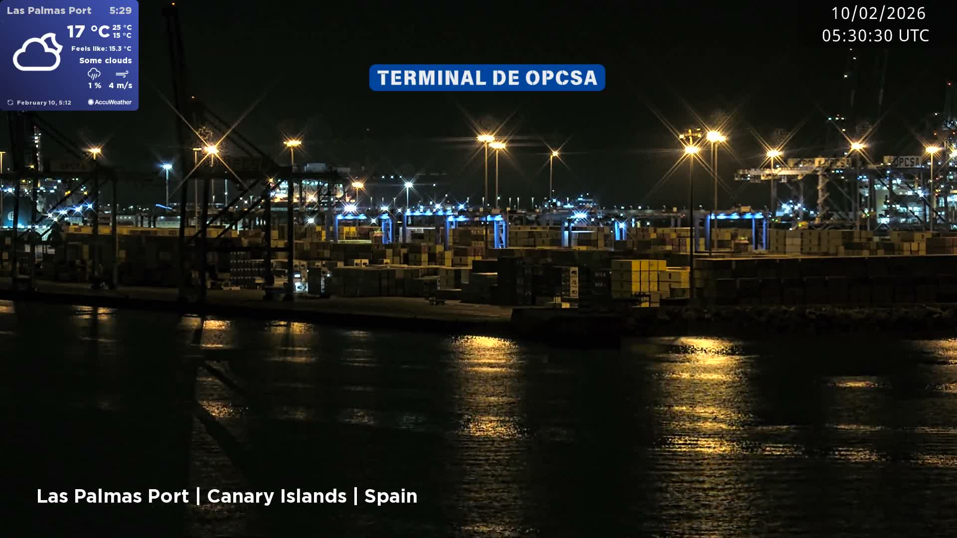 Las Palmas de Gran Canaria City & Port Live Cam - Las Palmas de Gran Canaria, Gran Canaria, Canary Islands (Canarias), Spain