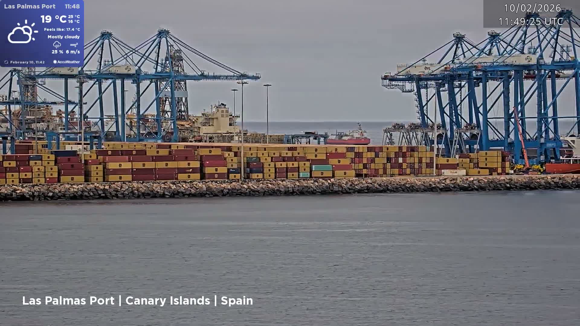 Las Palmas de Gran Canaria City & Port Live Cam - Las Palmas de Gran Canaria, Gran Canaria, Canary Islands (Canarias), Spain