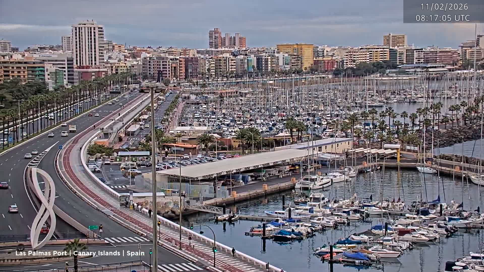 Las Palmas de Gran Canaria City & Port Live Cam - Las Palmas de Gran Canaria, Gran Canaria, Canary Islands (Canarias), Spain