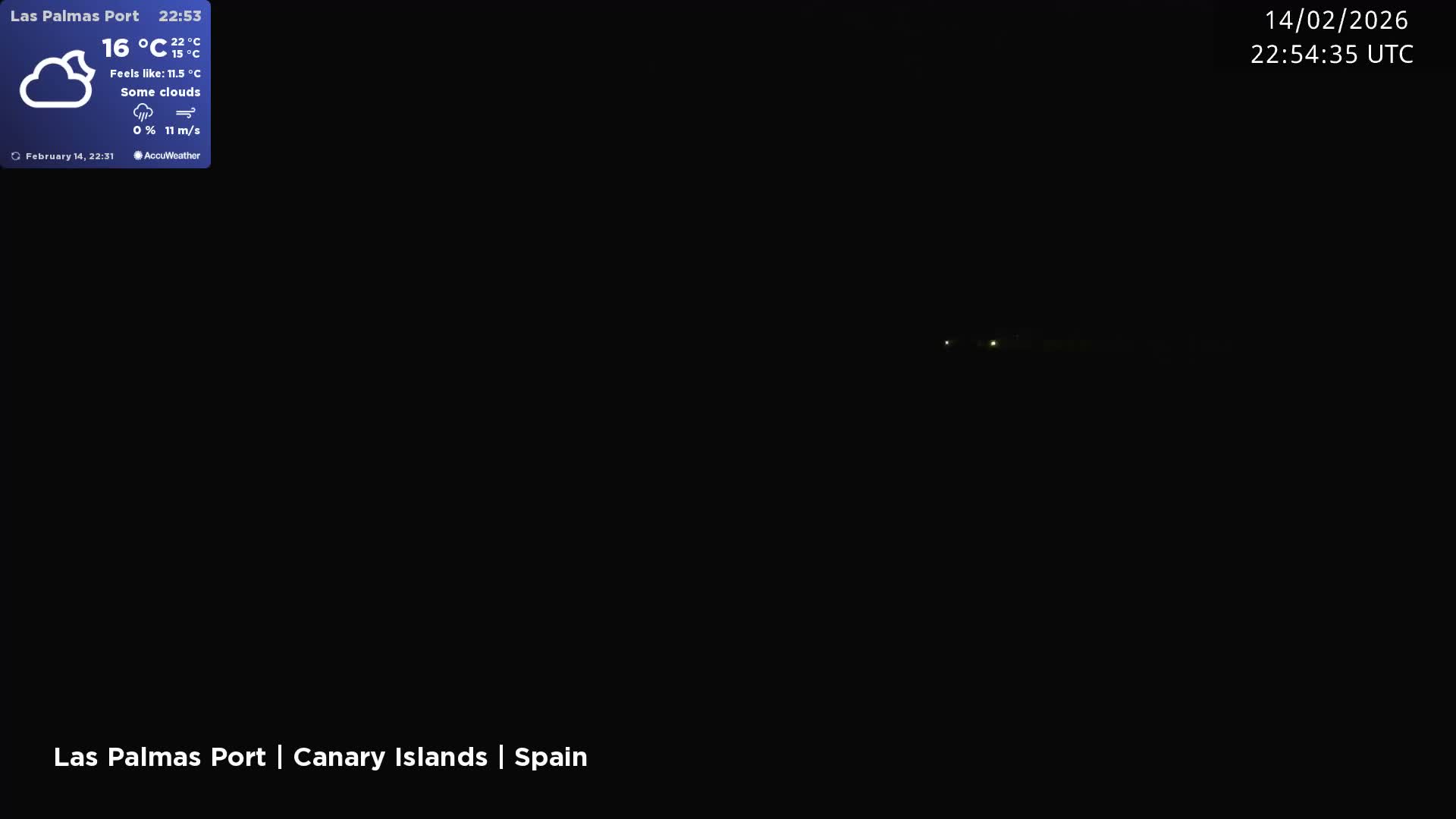 Las Palmas de Gran Canaria City & Port Live Cam - Las Palmas de Gran Canaria, Gran Canaria, Canary Islands (Canarias), Spain