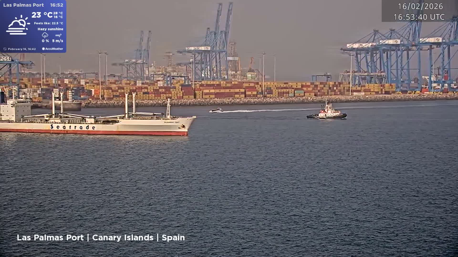 Las Palmas de Gran Canaria City & Port Live Cam - Las Palmas de Gran Canaria, Gran Canaria, Canary Islands (Canarias), Spain