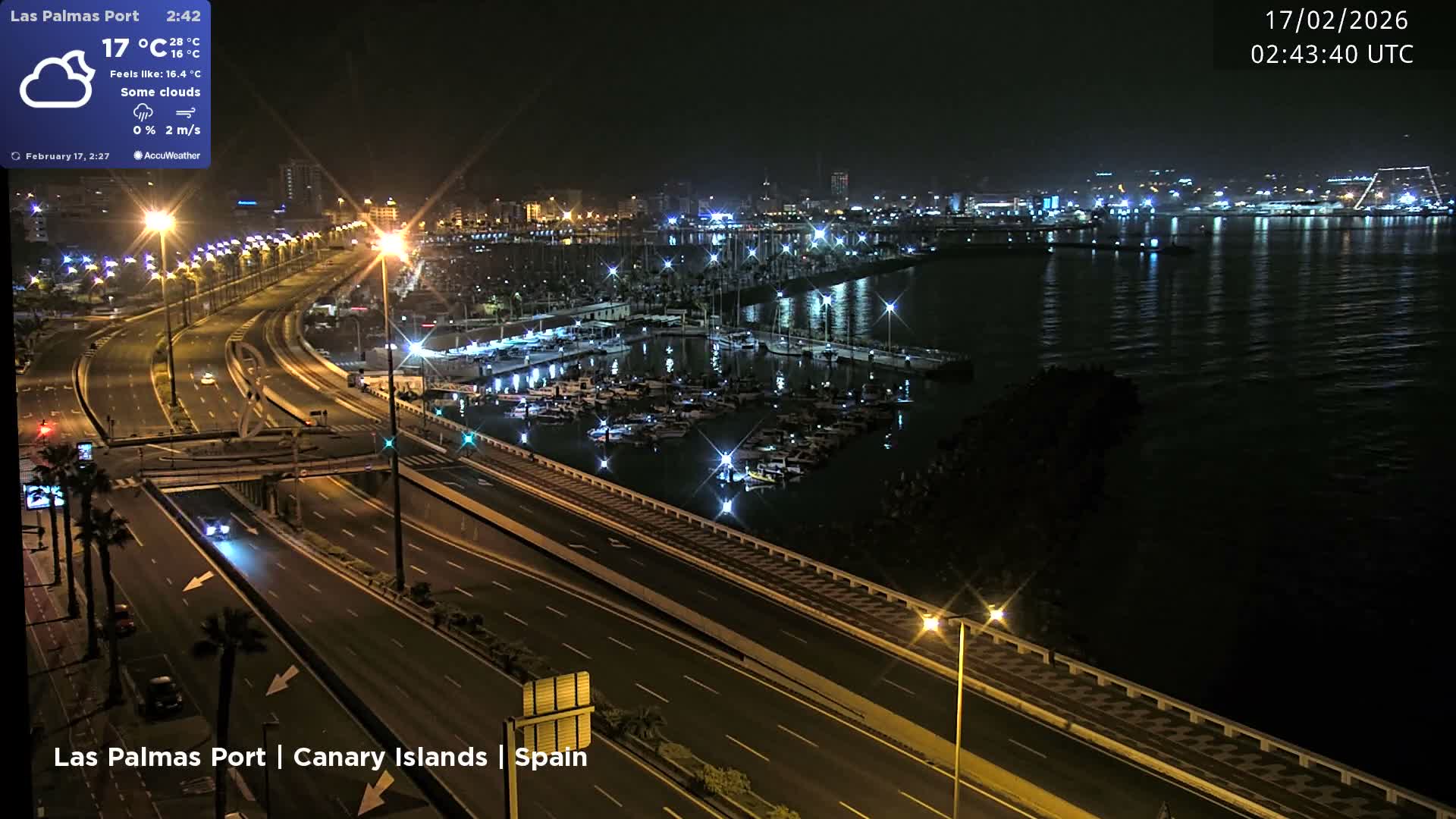 Las Palmas de Gran Canaria City & Port Live Cam - Las Palmas de Gran Canaria, Gran Canaria, Canary Islands (Canarias), Spain