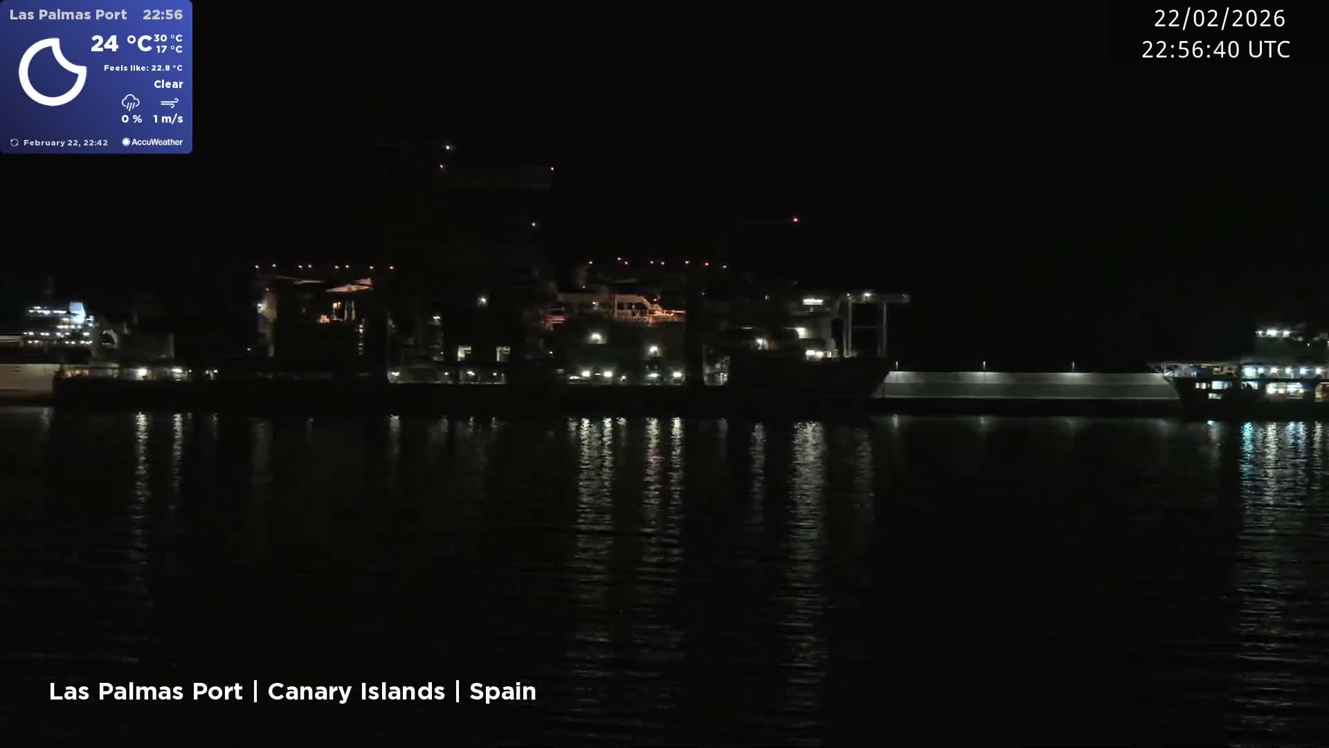 Las Palmas de Gran Canaria City & Port Live Cam - Las Palmas de Gran Canaria, Gran Canaria, Canary Islands (Canarias), Spain