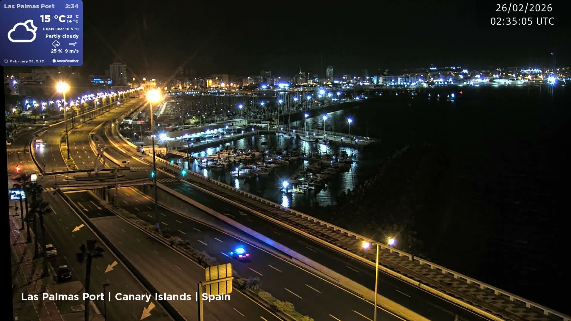 Las Palmas de Gran Canaria City & Port Live Cam - Las Palmas de Gran Canaria, Gran Canaria, Canary Islands (Canarias), Spain