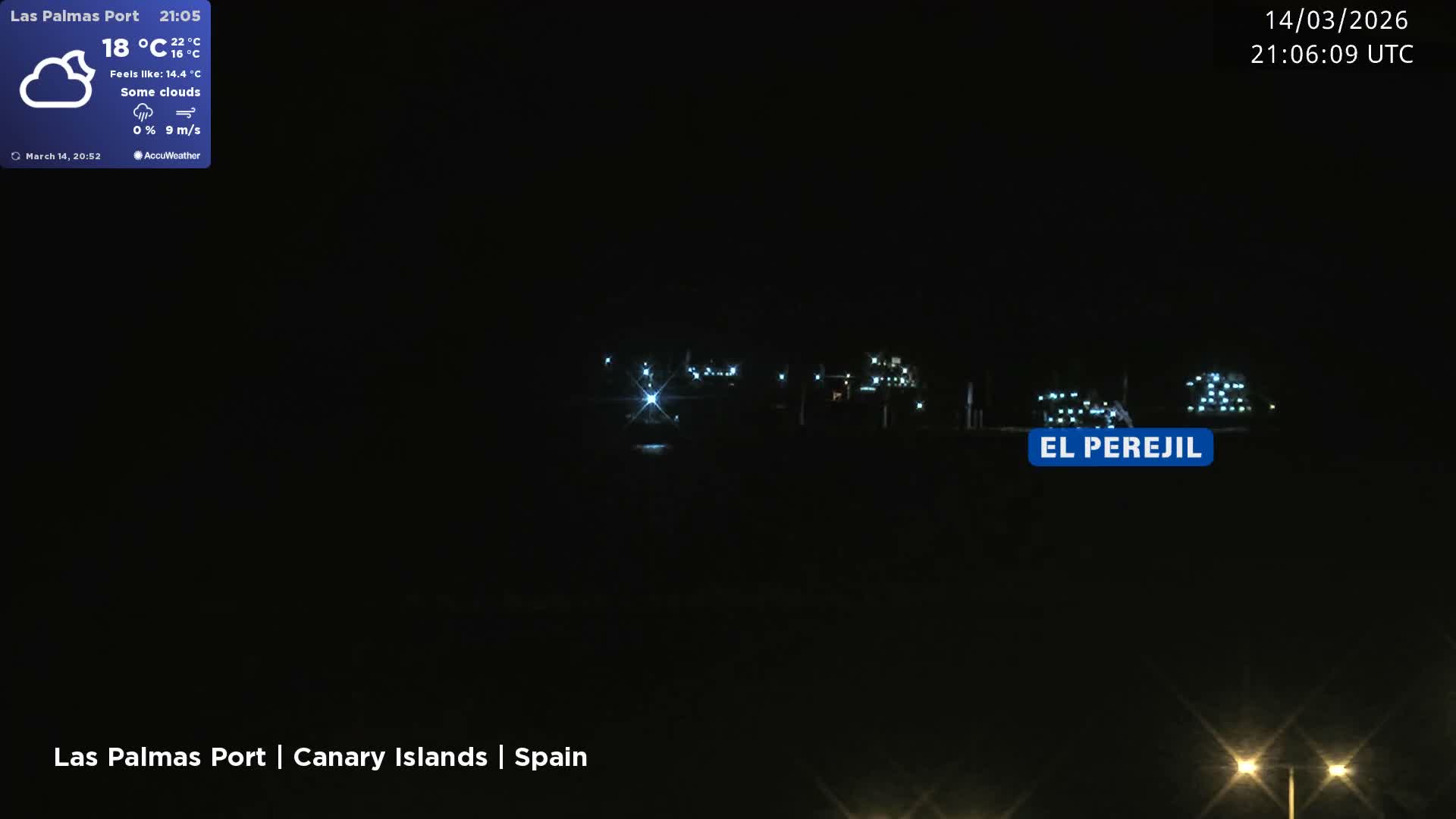 Las Palmas de Gran Canaria City & Port Live Cam - Las Palmas de Gran Canaria, Gran Canaria, Canary Islands (Canarias), Spain