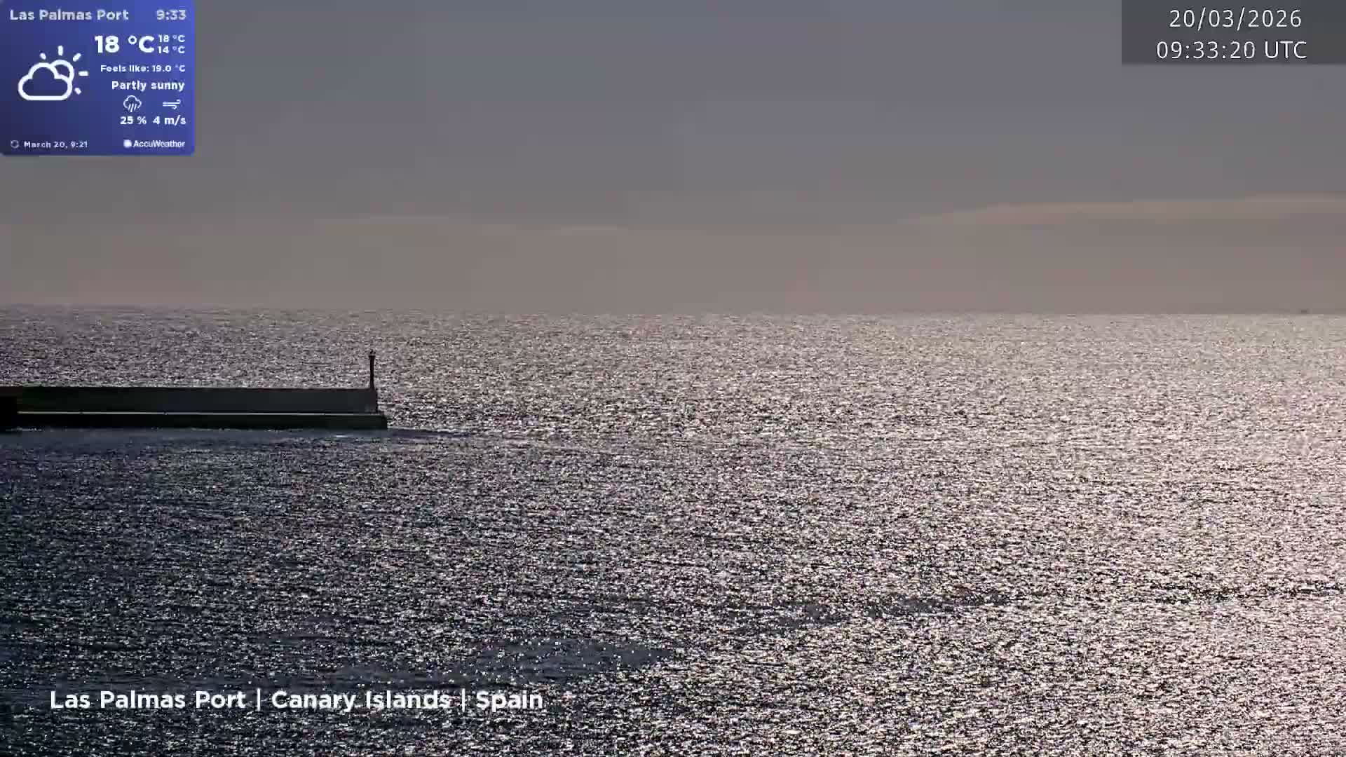 Las Palmas de Gran Canaria City & Port Live Cam - Las Palmas de Gran Canaria, Gran Canaria, Canary Islands (Canarias), Spain
