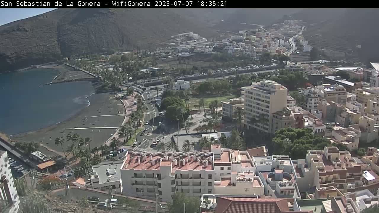 San Sebastian de La Gomera  City Live Cam - Santa Cruz de Tenerife, Canary Islands, Spain