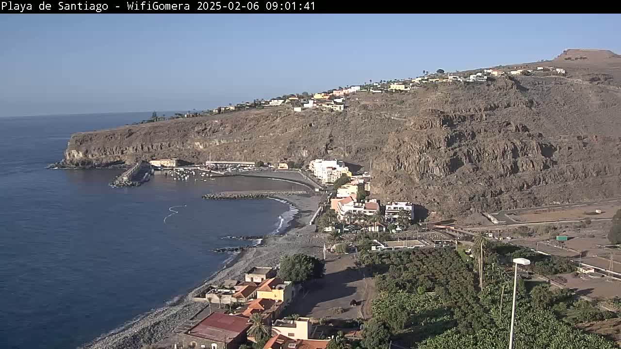La Gomera , Playa  Santiago Live Cam - Santa Cruz de Tenerife, Canary Islands, Spain