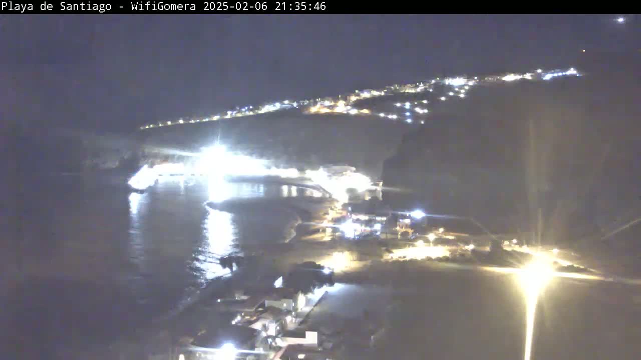 La Gomera , Playa  Santiago Live Cam - Santa Cruz de Tenerife, Canary Islands, Spain
