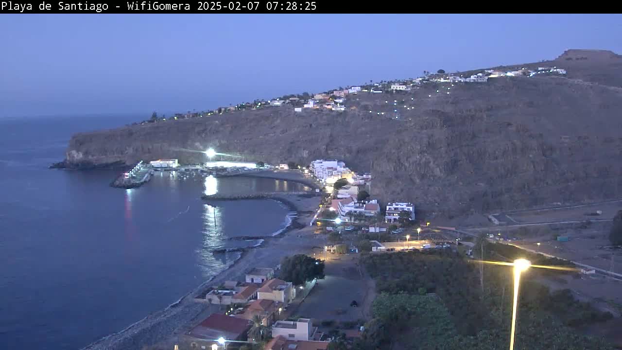 La Gomera , Playa  Santiago Live Cam - Santa Cruz de Tenerife, Canary Islands, Spain