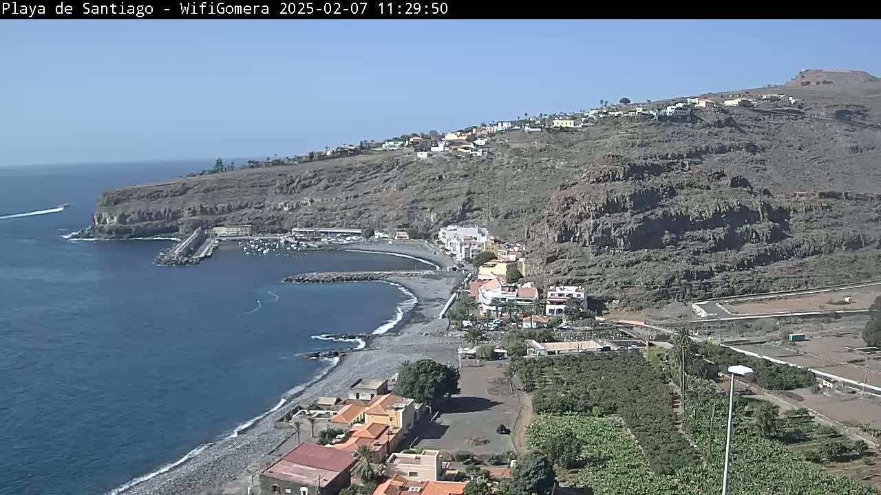 La Gomera , Playa  Santiago Live Cam - Santa Cruz de Tenerife, Canary Islands, Spain