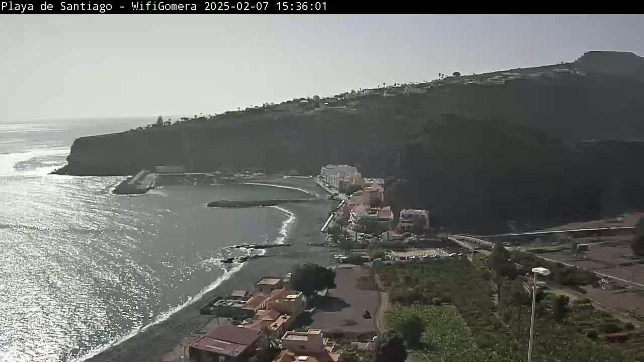La Gomera , Playa  Santiago Live Cam - Santa Cruz de Tenerife, Canary Islands, Spain