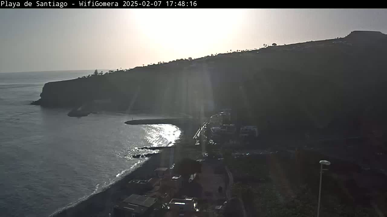 La Gomera , Playa  Santiago Live Cam - Santa Cruz de Tenerife, Canary Islands, Spain