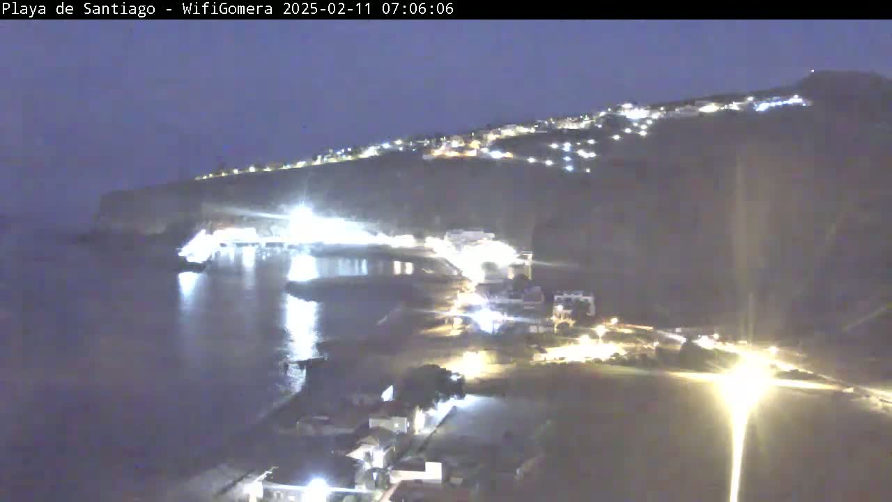La Gomera , Playa  Santiago Live Cam - Santa Cruz de Tenerife, Canary Islands, Spain