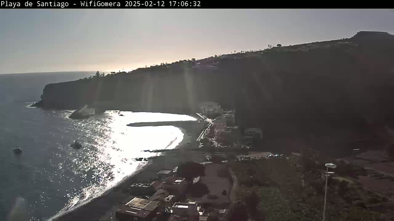 La Gomera , Playa  Santiago Live Cam - Santa Cruz de Tenerife, Canary Islands, Spain
